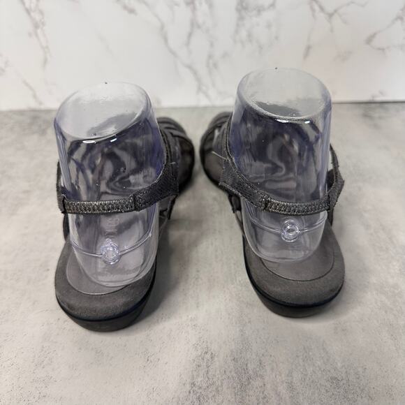 Aerosoles Sandals WMNS 8.5 Silver Strappy Slingback Open Toe Designer Fashion - Picture 3 of 7